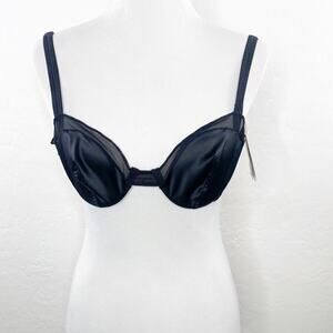 Le Mystere NO 9 Lolita Triangle Bra #7159 in Black Noir US 30E